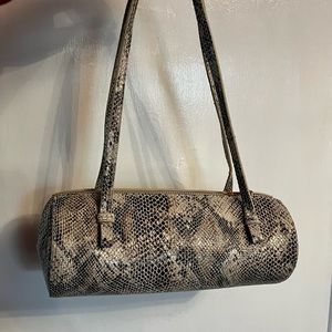 Vintage snakeskin shoulder bag